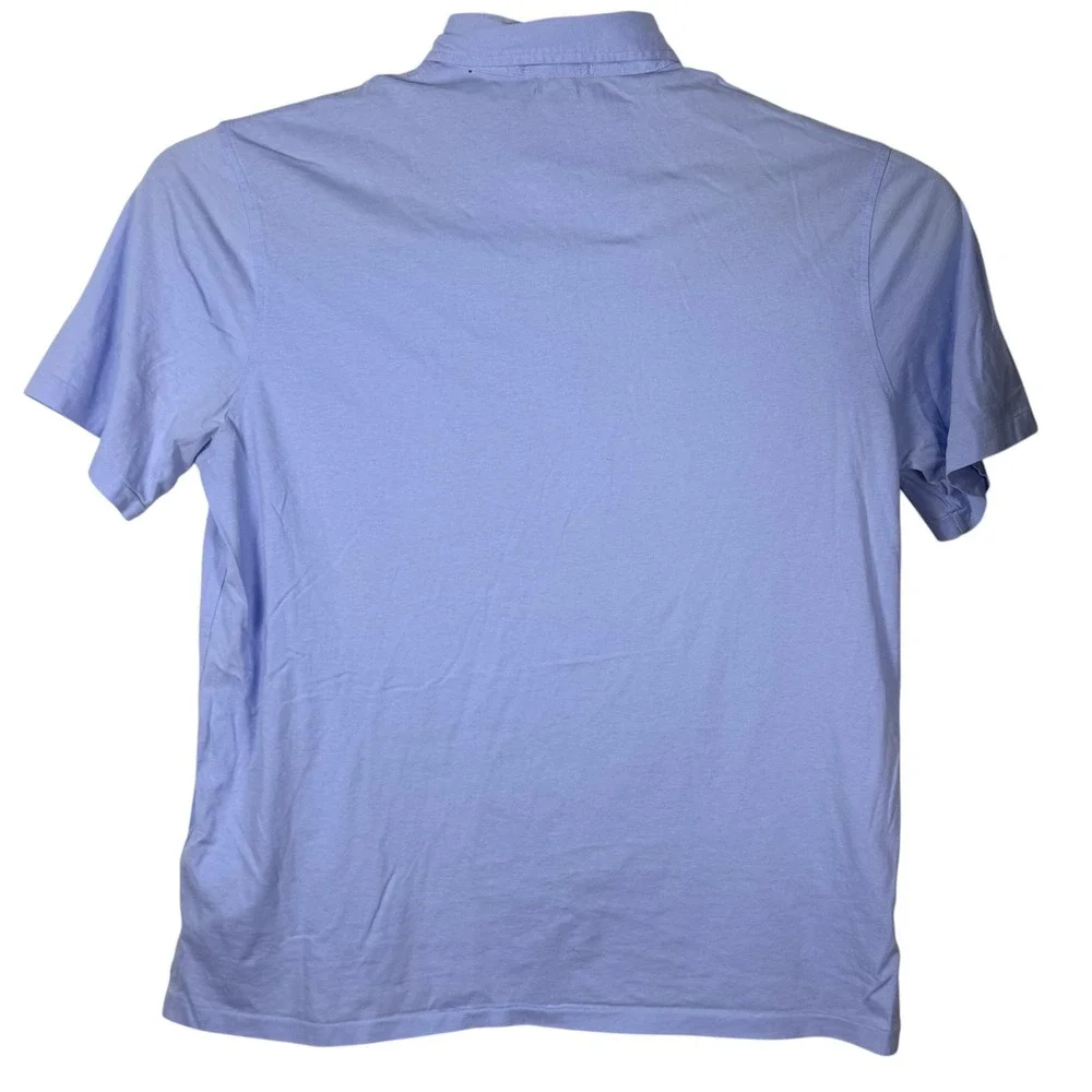 Polo Ralph Lauren Polo Shirt Mens Large Blue Classic Fit Pony Pocket Soft Cotton